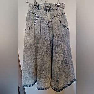 Vintage Kayo Of California Made In U.S.A Acid Wash Denim Skirt Sz 9/10